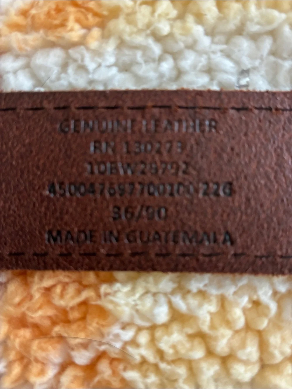 Wrangler leather belt